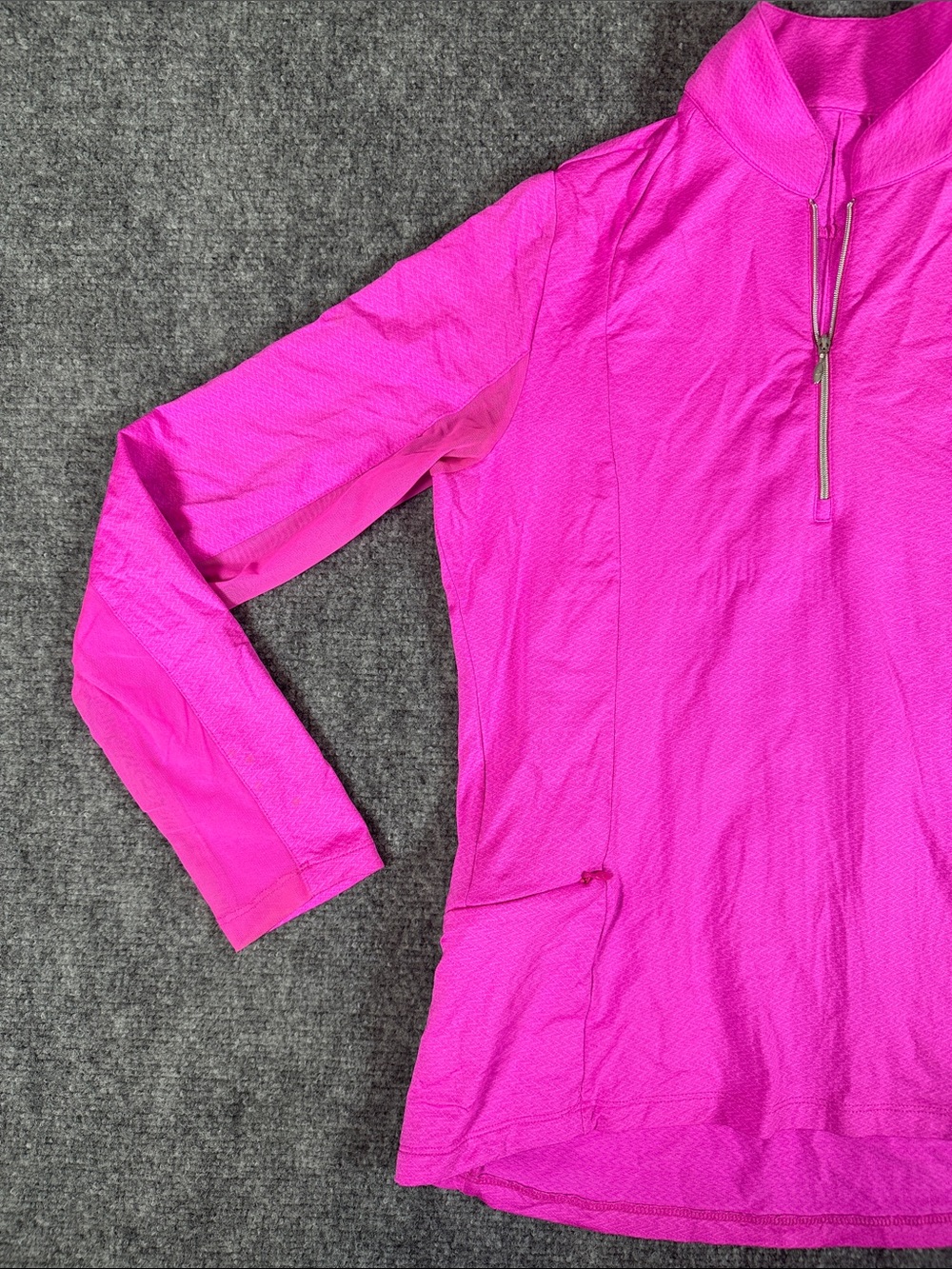 IBKUL Long Sleeve Mock Neck Quarter Zip Woman’s Size Small - Picture 2 of 11